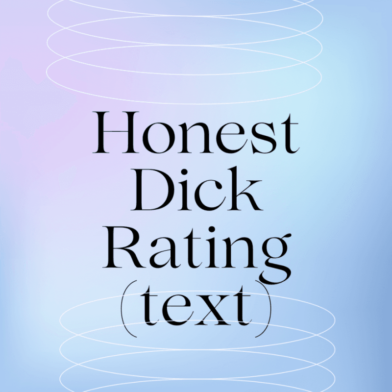 Honest Dick Rating Message