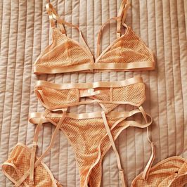 Peach Lingerie Set