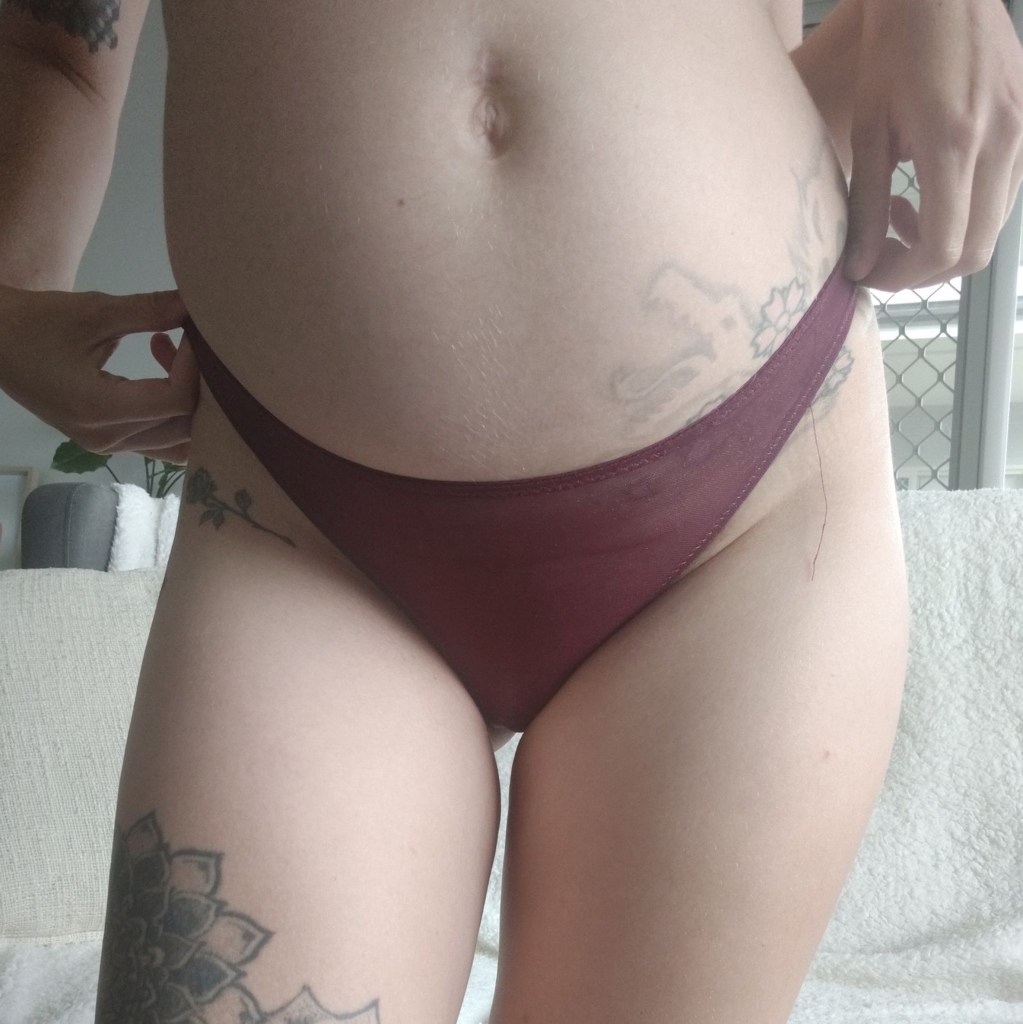 Stained thong