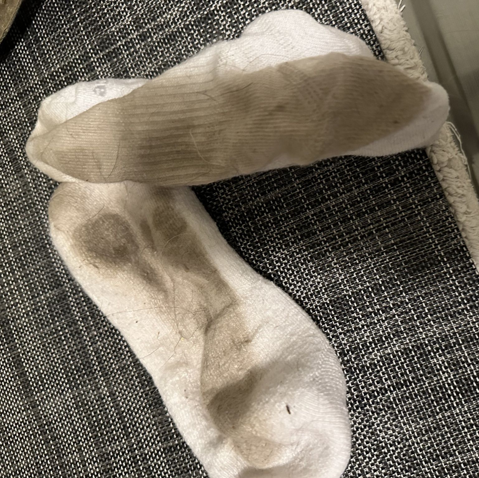 Dirty white socks