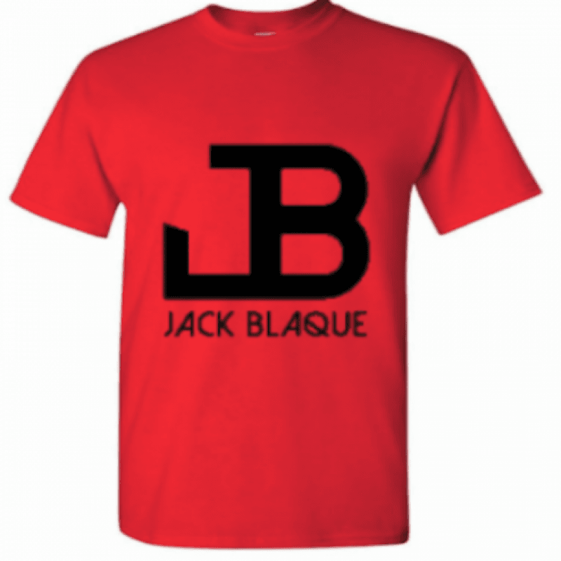 Mens Jack Blaque logo t shirt RED