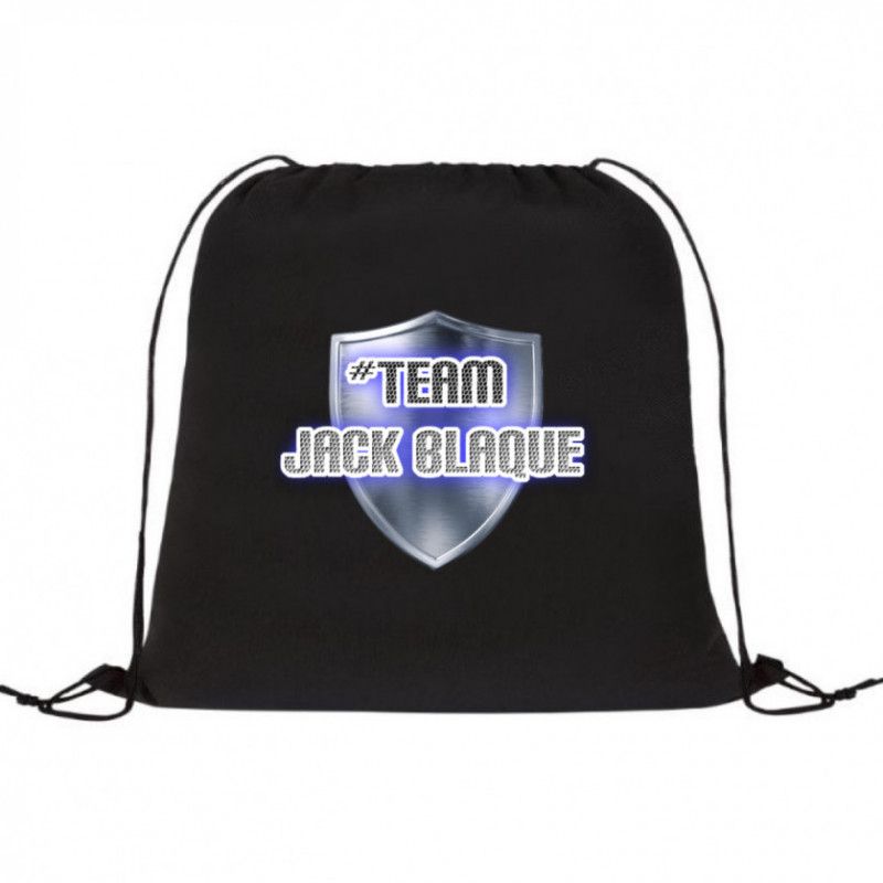 Team Jack Blaque draw string bag