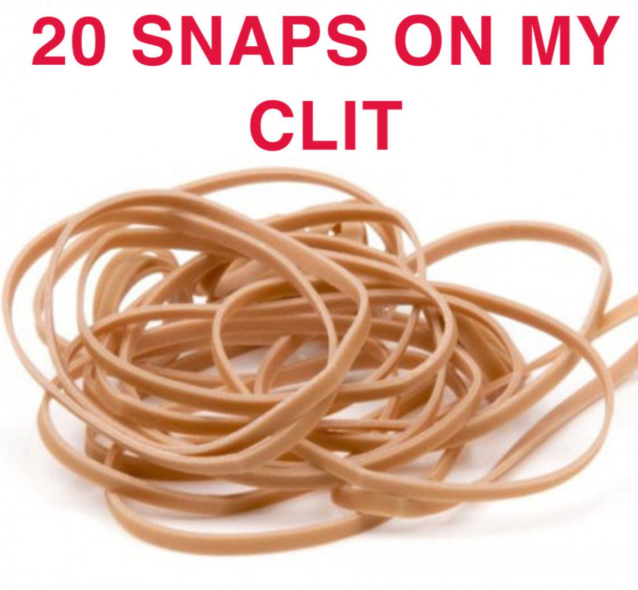 Clit pain rubber band