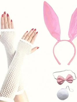 Chic 4Piece Rabbit Ears Accessory Set