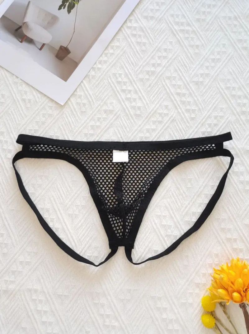 Sexy Mens Doublehole Mesh GString Thong