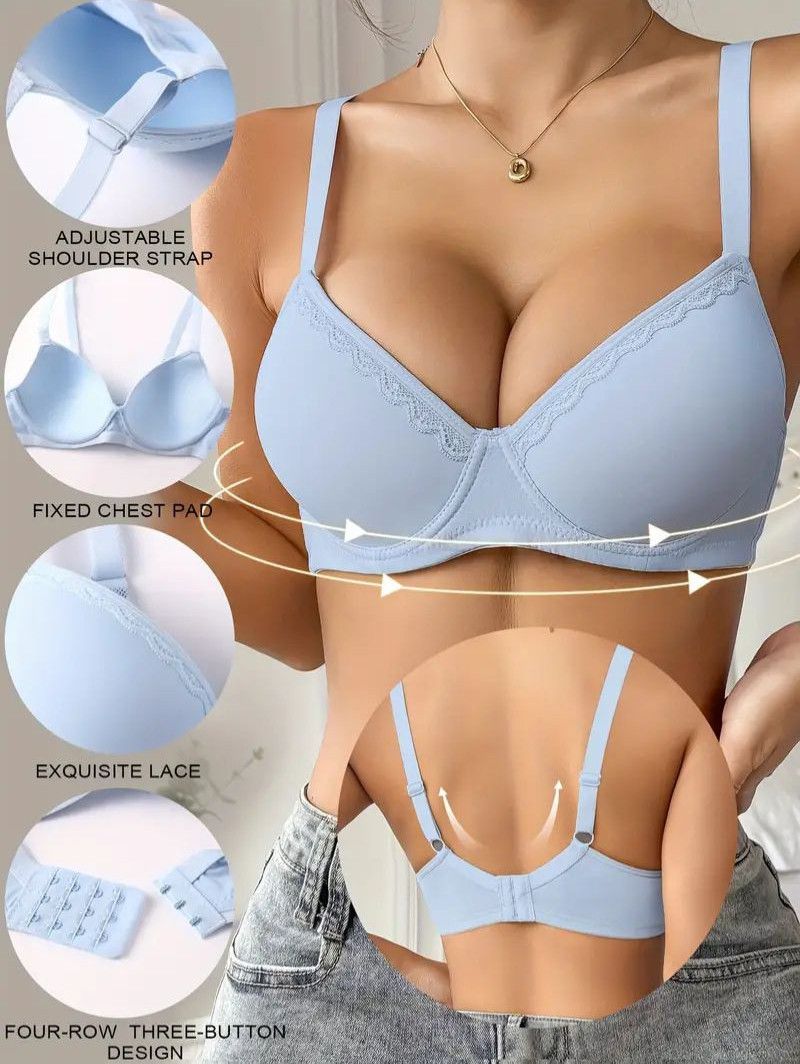 Enchanting Lace Push Up Bra for Women