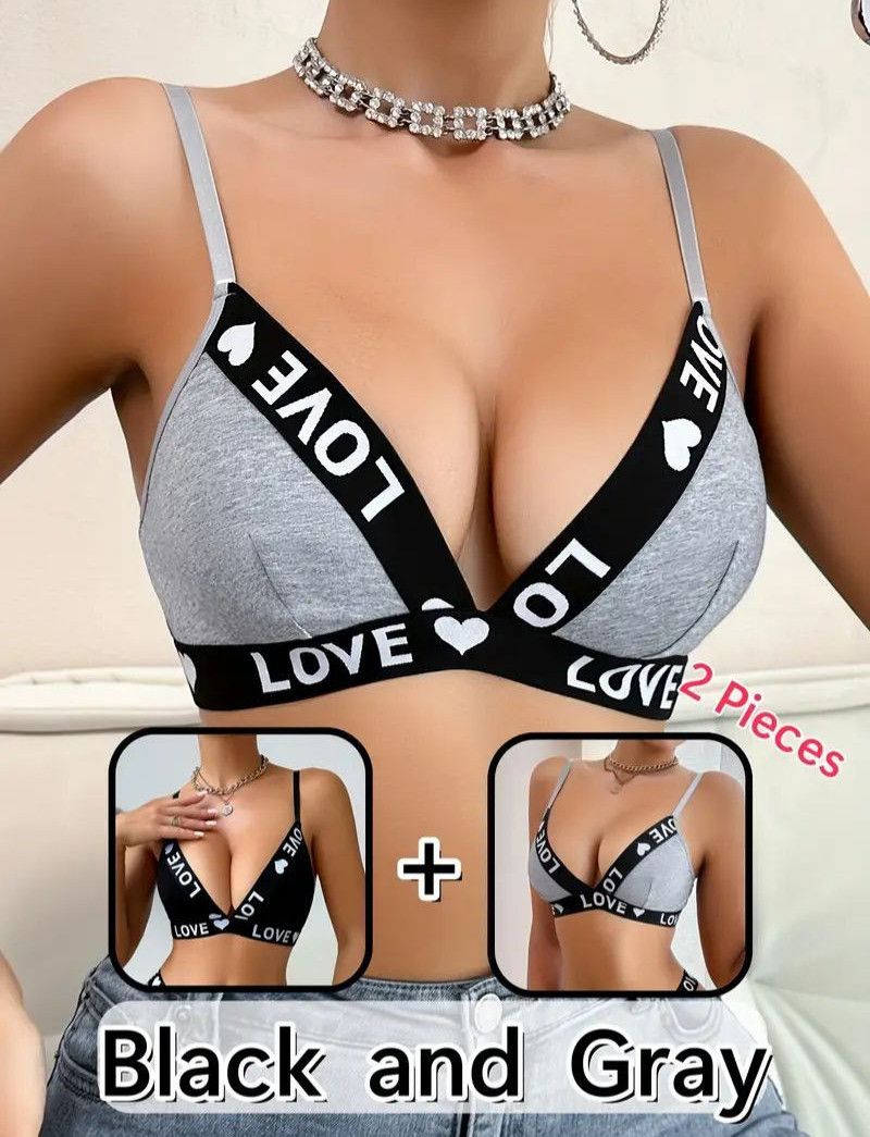 levate your lingerie collection with our 2Pack Sexy Letter