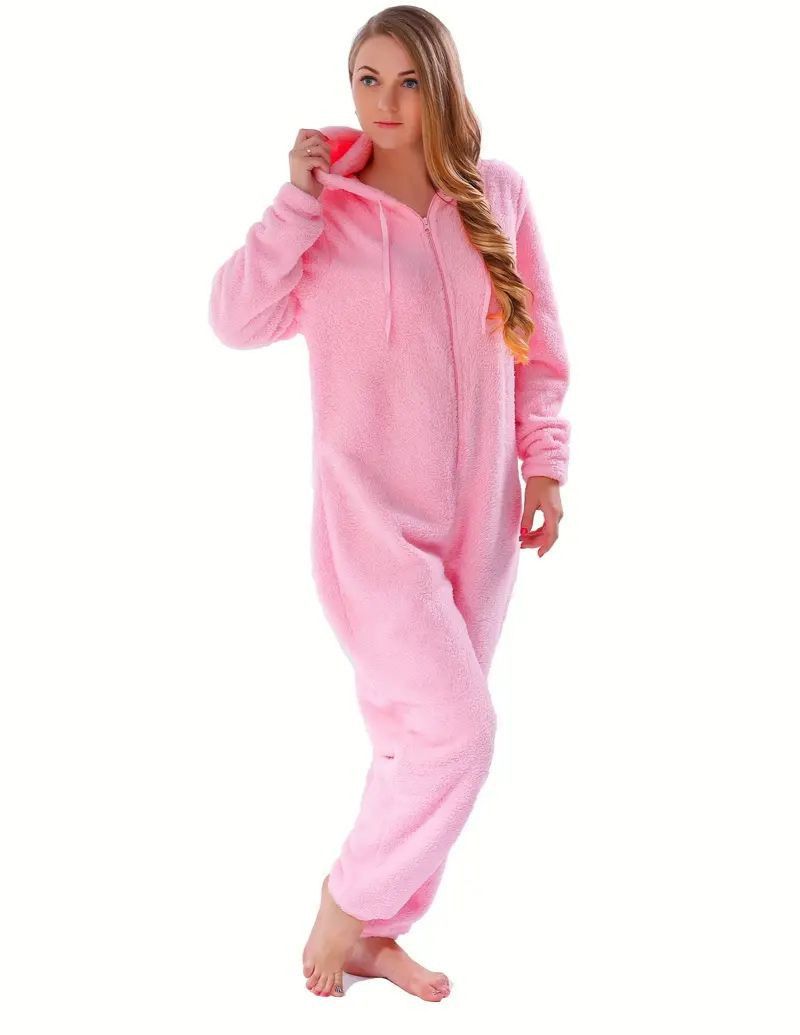 Comfortable Womens Winter Teddy Fleece Romper