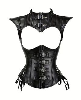 Womens Chic Steampunk Corset and Cape Outfit