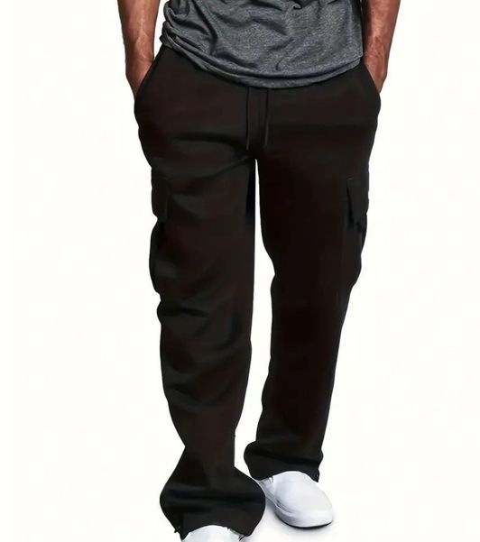 Mens FleeceLined Joggers with Multiple Pockets for AllDay