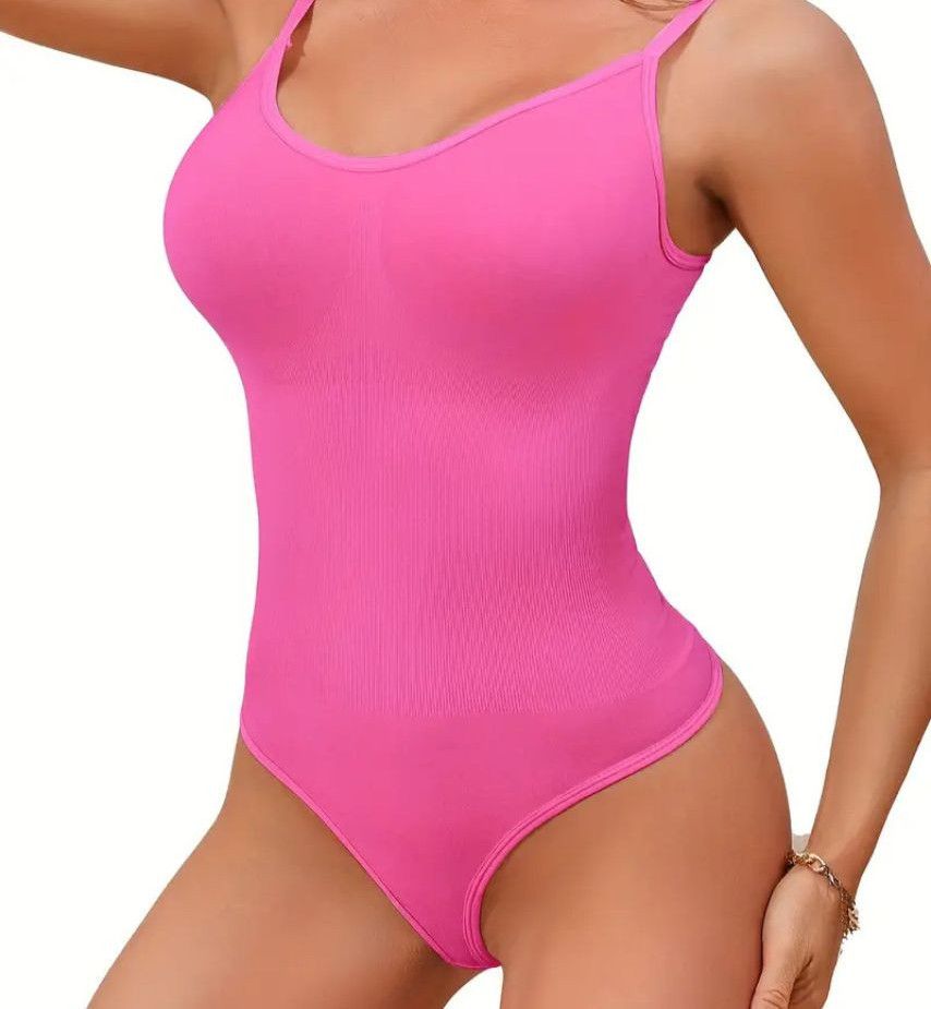 Timeless Shaping Thong Bodysuit with Round Neck Design