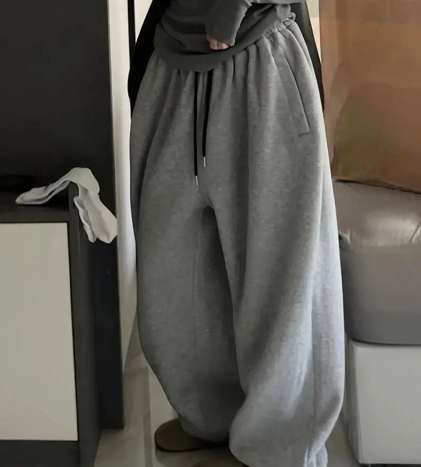 Cozy Gray UltraSoft Drawstring Jogger Pants