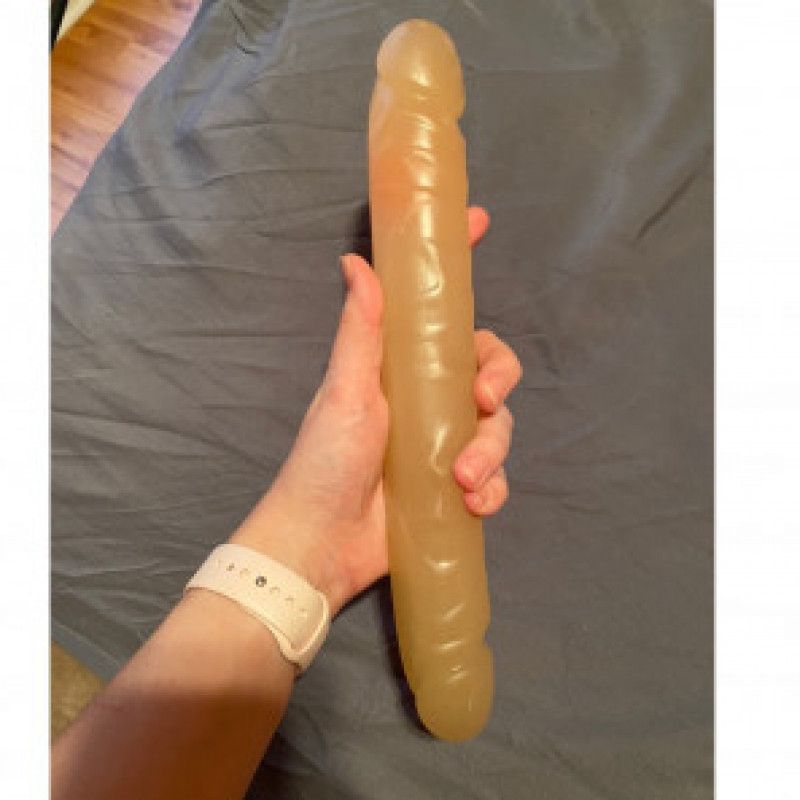 Clear Double Headed Dildo USED