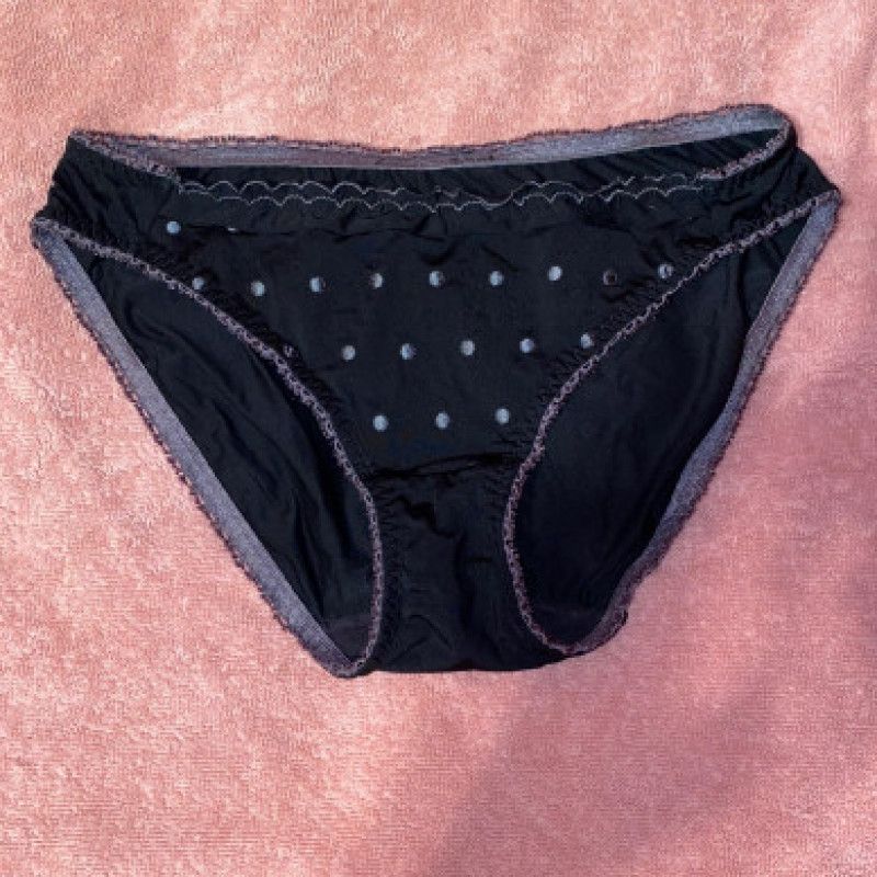 Black Silk Panties