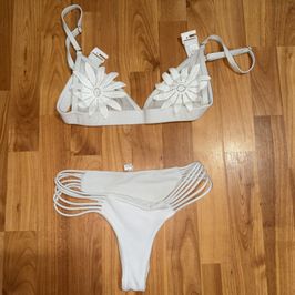 White Flower Bikini