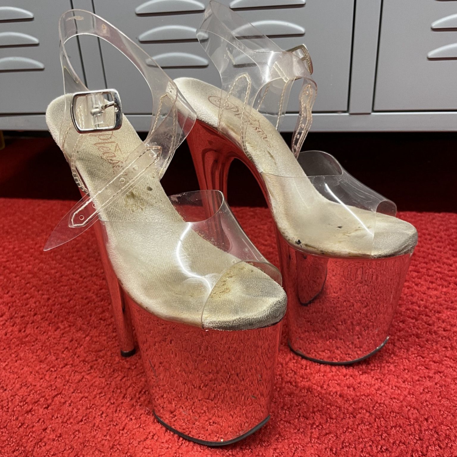 VERY well worn stripper heels