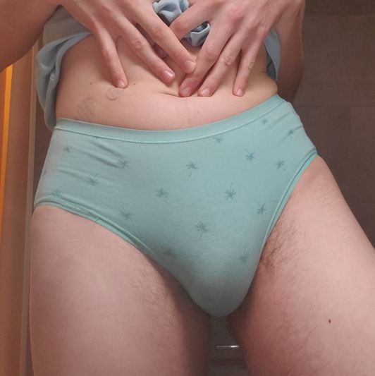 Light Blue Patterned Panties