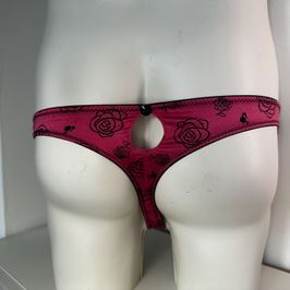 Sexy silk panties with a small hole in the back