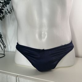 Delicate silk blue panties