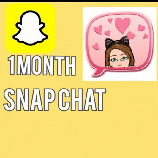 1 one month Snapchat