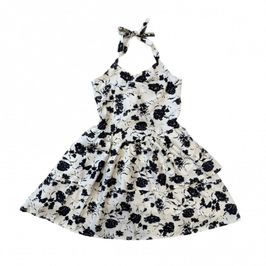 Black  White Floral Dress