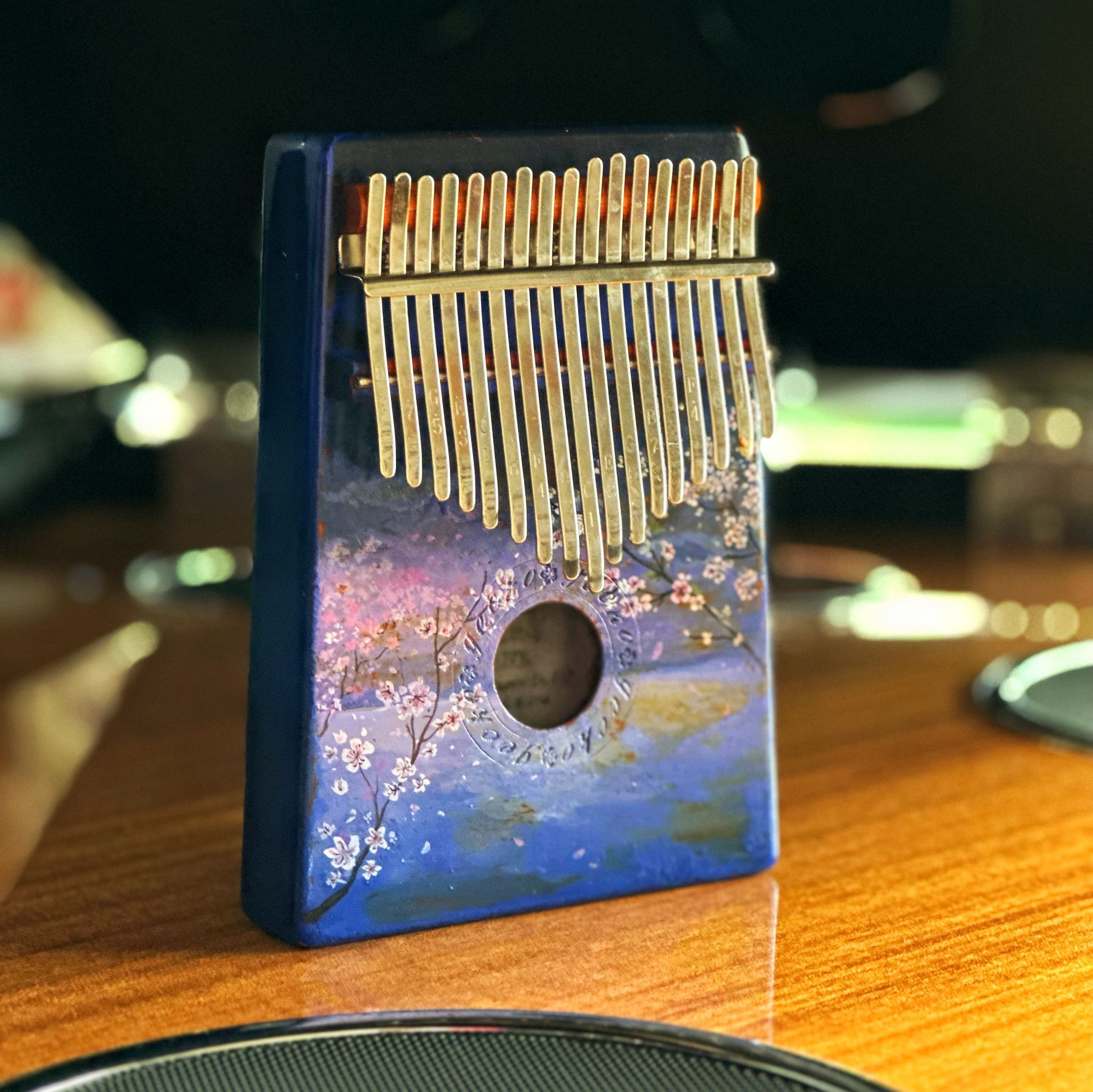 HANDPAINTED SAKURA KALIMBA By JASMINEJ