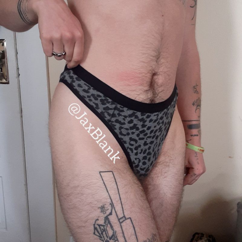 Gray Cheetah Print: Custom Worn Panties