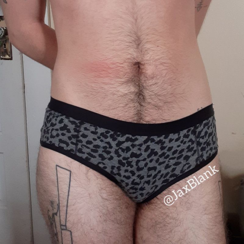 Gray Cheetah Print: Custom Worn Panties