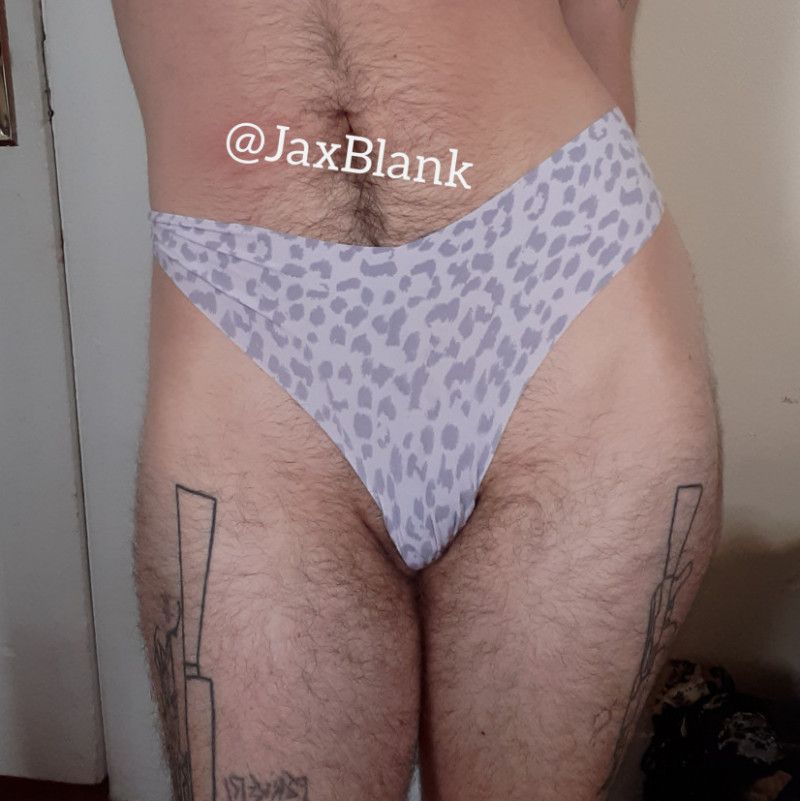 White Cheetah Print: Custom Worn Panties