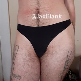 Black Thong: Custom Worn Panties