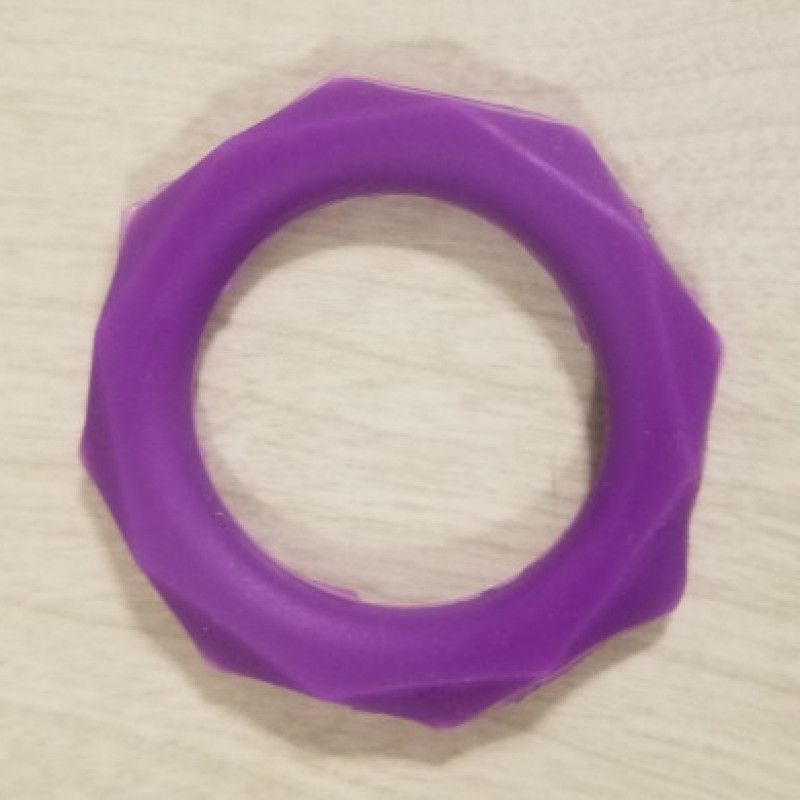 Purple Silicone Cock Ring