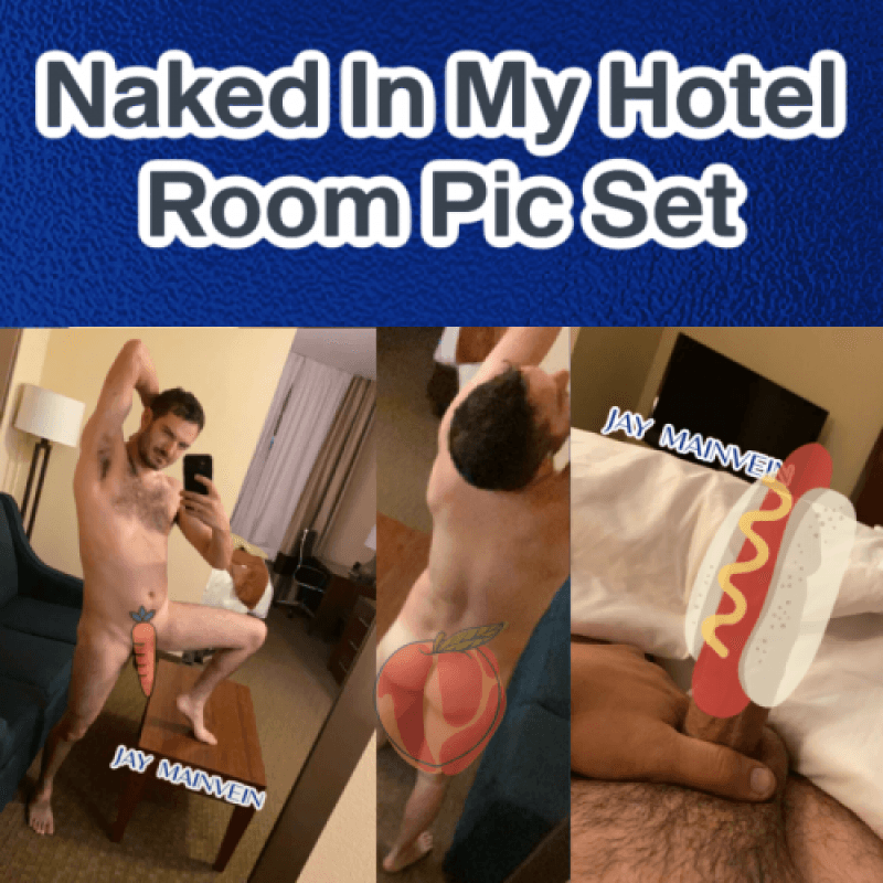 Naked in my hotel room picture set