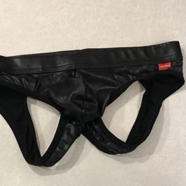 Faux Leather Jockstrap