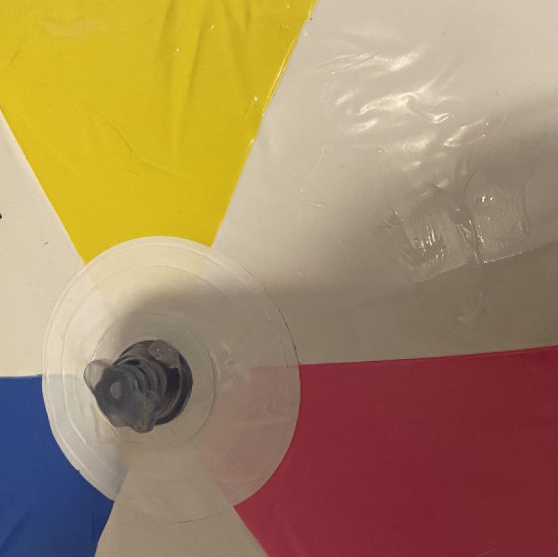 Cum covered beach ball