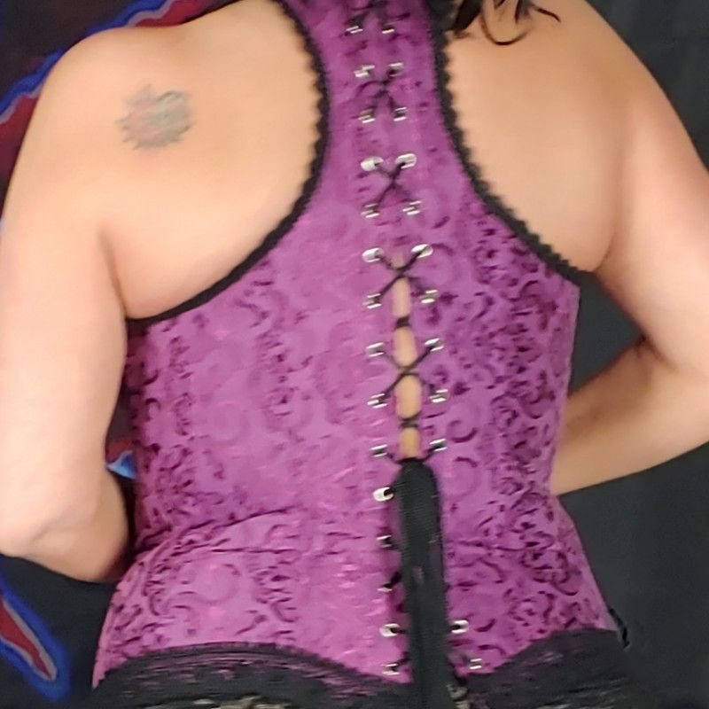 Purple corset