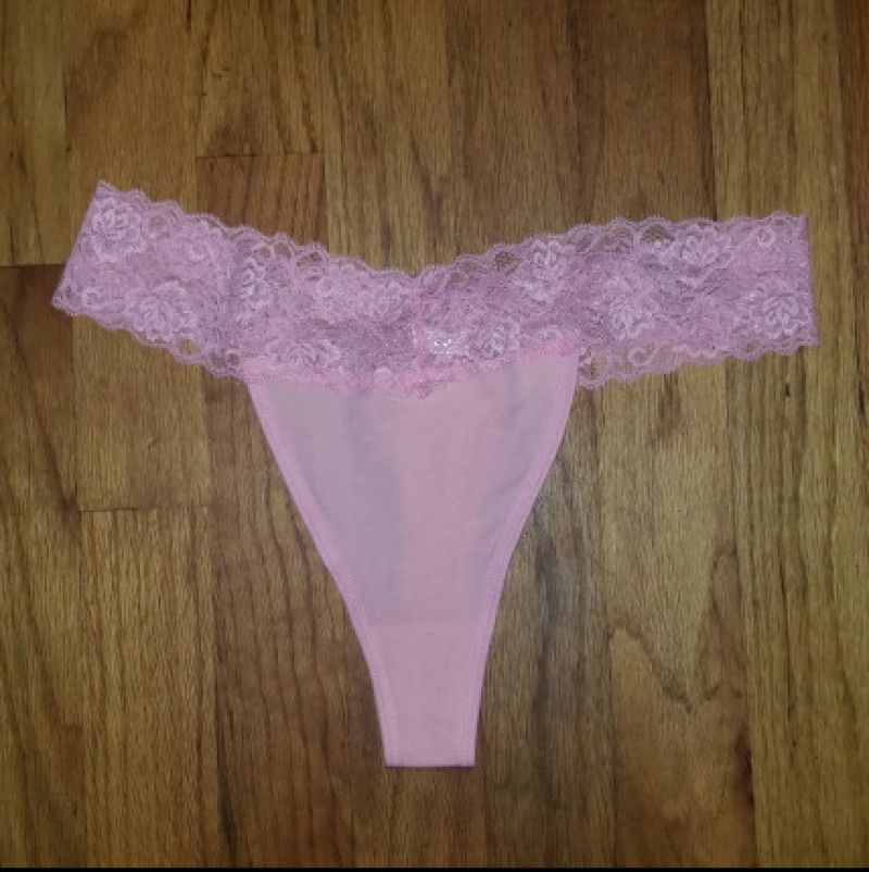 Pink Lace Thong