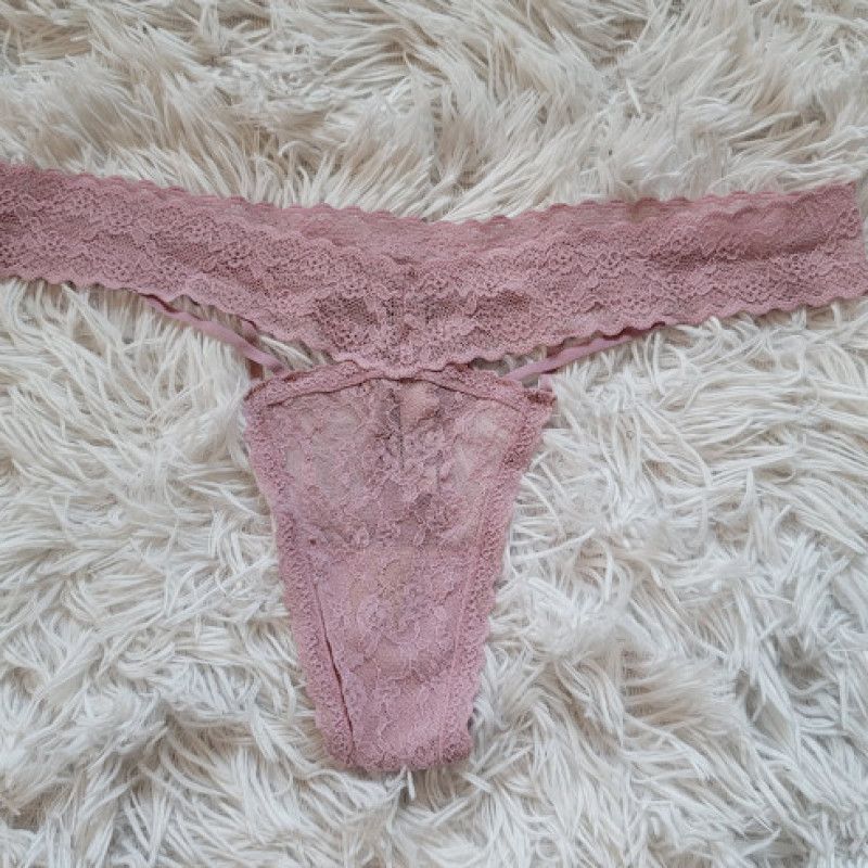 Pink Lace Thong