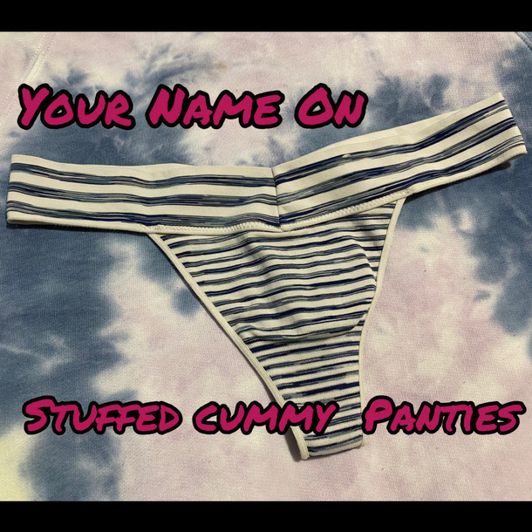 Name on Stuffed Cummy Panties
