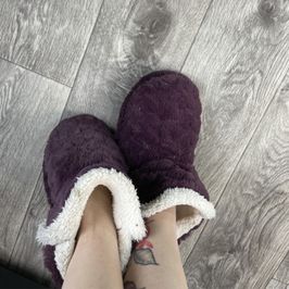 My homemade fluffy slippers