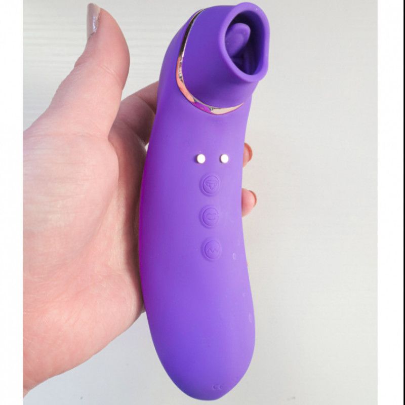 Used purple clit sucker vibrator