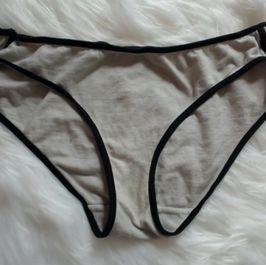 White Panties with Black Trim