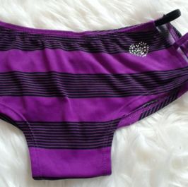 Purple Striped Panties