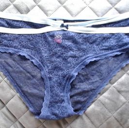 Dark Blue Lace Hipsters