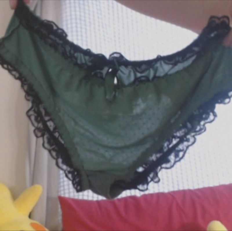 Green panties used