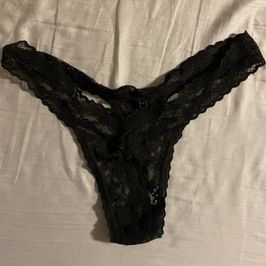 Victorias Secret black lace gstring