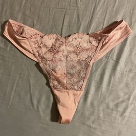 LaSenza silky pink lace thong