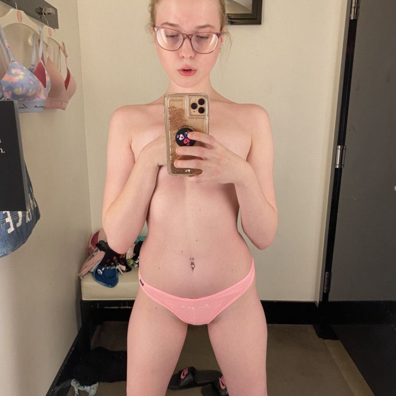 Glasses n Panties Fitting Room PhotoSet