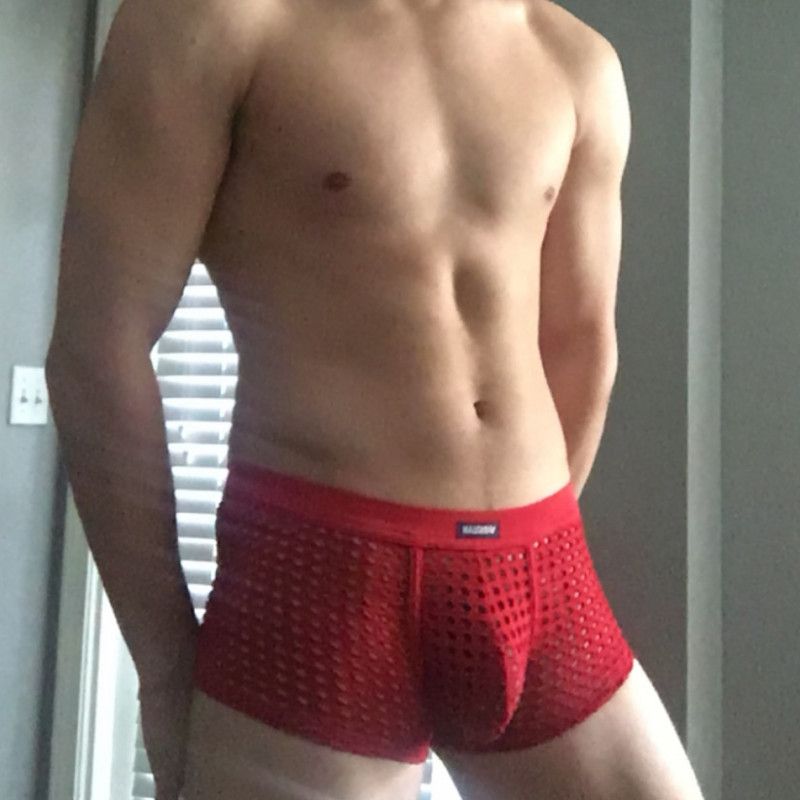 Red netted undies