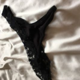 Used Black Thong