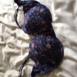 Worn Flowery Bra